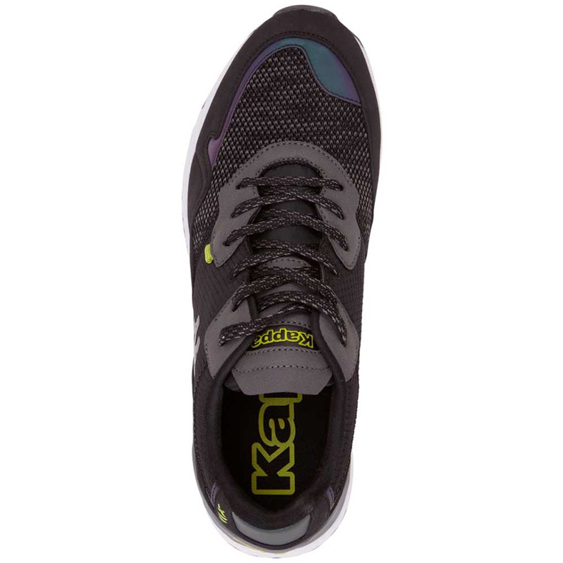 Sapatos masculinos Kappa Laverton preto e cinza 242930 1133 1
