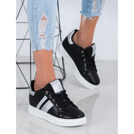 SHELOVET Calçados esportivos em cunha preto 2