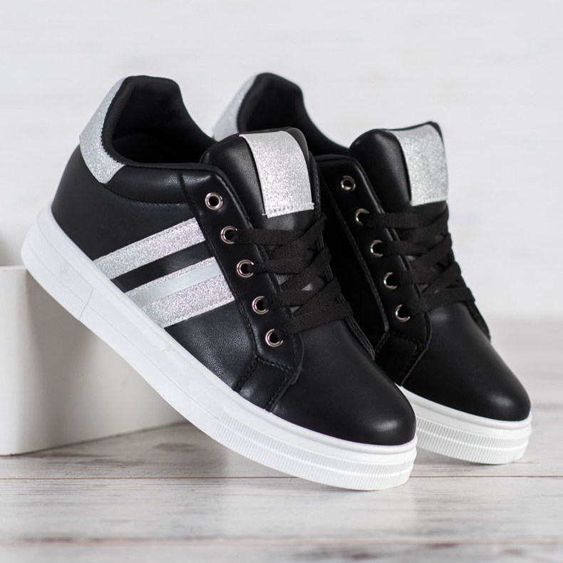 SHELOVET Calçados esportivos em cunha preto 1