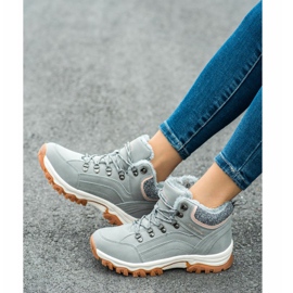 Ax Boxing Sapatos de trekking confortáveis cinza 1