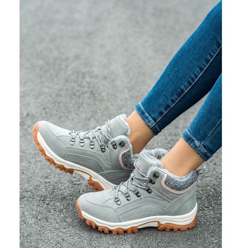 Ax Boxing Sapatos de trekking confortáveis cinza 1