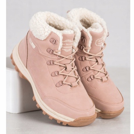 Ax Boxing Sapatos de trekking com pele de carneiro rosa 1 Ax Boxing Sapatos de trekking com pele de carneiro rosa 1