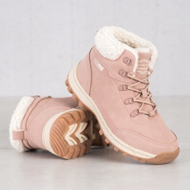 Ax Boxing Sapatos de trekking com pele de carneiro rosa 2