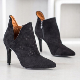 Bella Paris Sapatos elegantes de salto alto preto 1