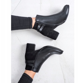 J. Star Botas pretas de salto alto preto 2