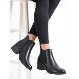 J. Star Botas em poste baixo preto 1