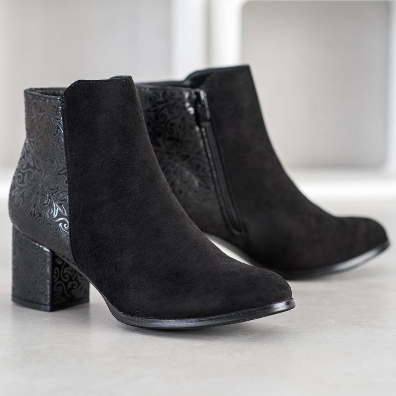 J. Star Botas Pretas Com Estampa preto 1