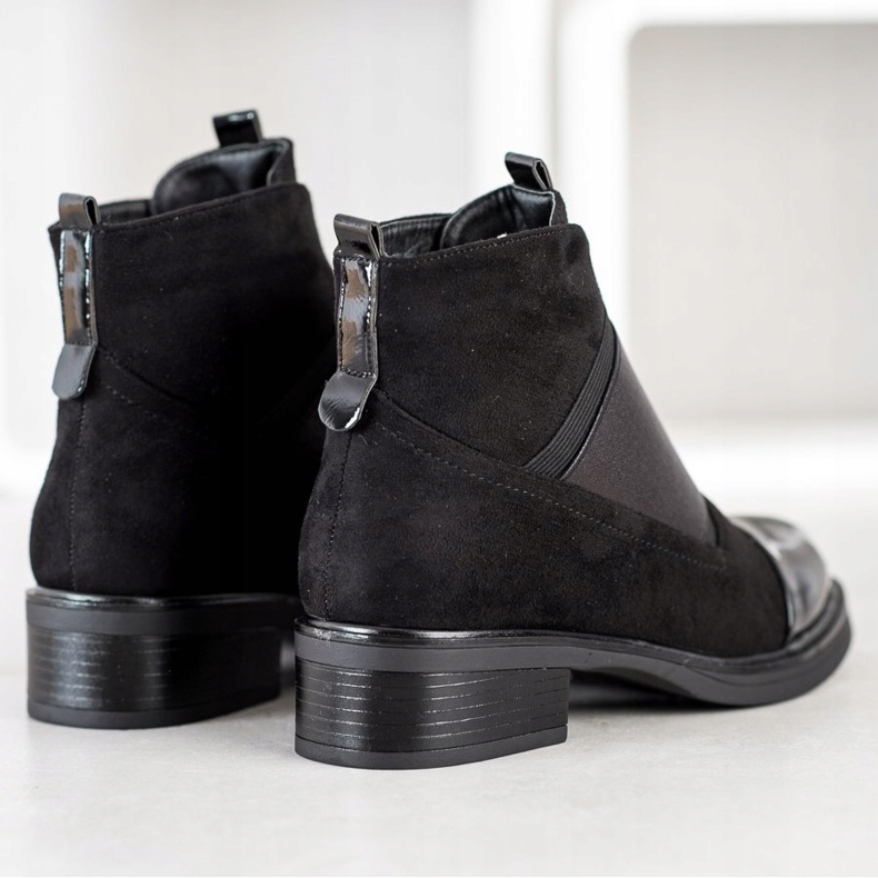 Gogo Botas deslizantes da moda preto 2