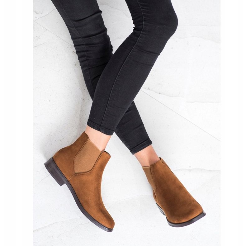 Clowse Botas Chelsea casuais marrom 1