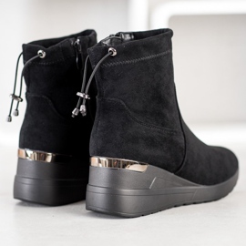 Camo Botas de camurça preto 1