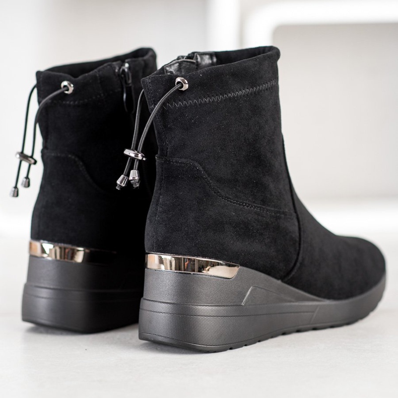 Camo Botas de camurça preto 1