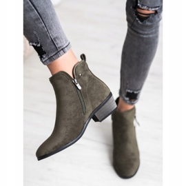 J. Star Botas Com Zíper Decorativo verde 1 J. Star Botas Com Zíper Decorativo verde 1