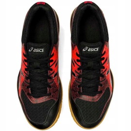 Tênis Asics Gel Rocket 9 preto-vermelho 1071A030 003 para homens para voleibol 1