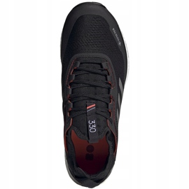 Sapatos masculinos Adidas Terrex Agravic Flow preto e vermelho FU7448 1