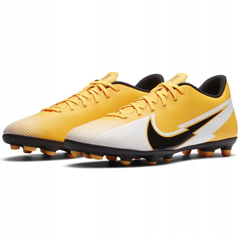 Chuteiras Nike Mercurial Vapor 13 Club FG / MG M AT7968 801 amarelo amarelo 1
