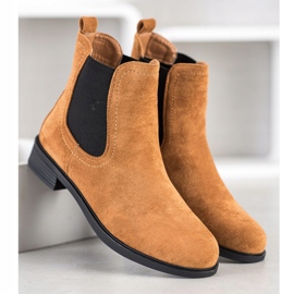 Botas Chelsea marrons elegantes castanho 2