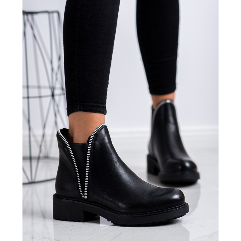 SHELOVET Botas chelsea elegantes preto 1