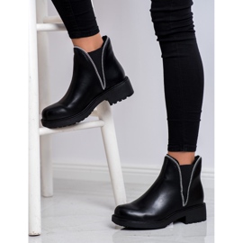 SHELOVET Botas chelsea elegantes preto 2