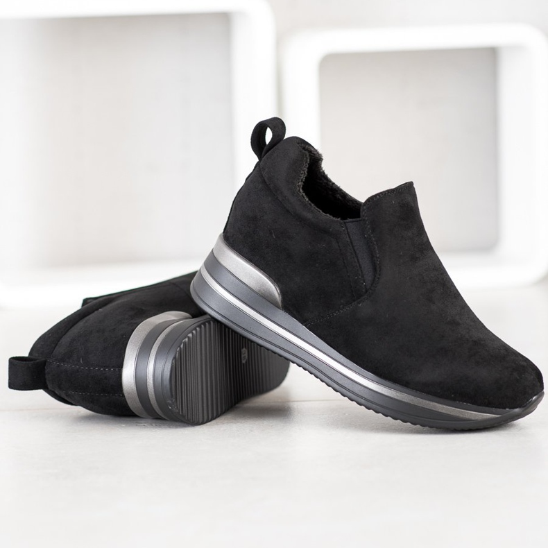 Gogo Calçados Quentes na Plataforma preto 1