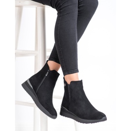 Gogo Botas quentes de cunha preto 2