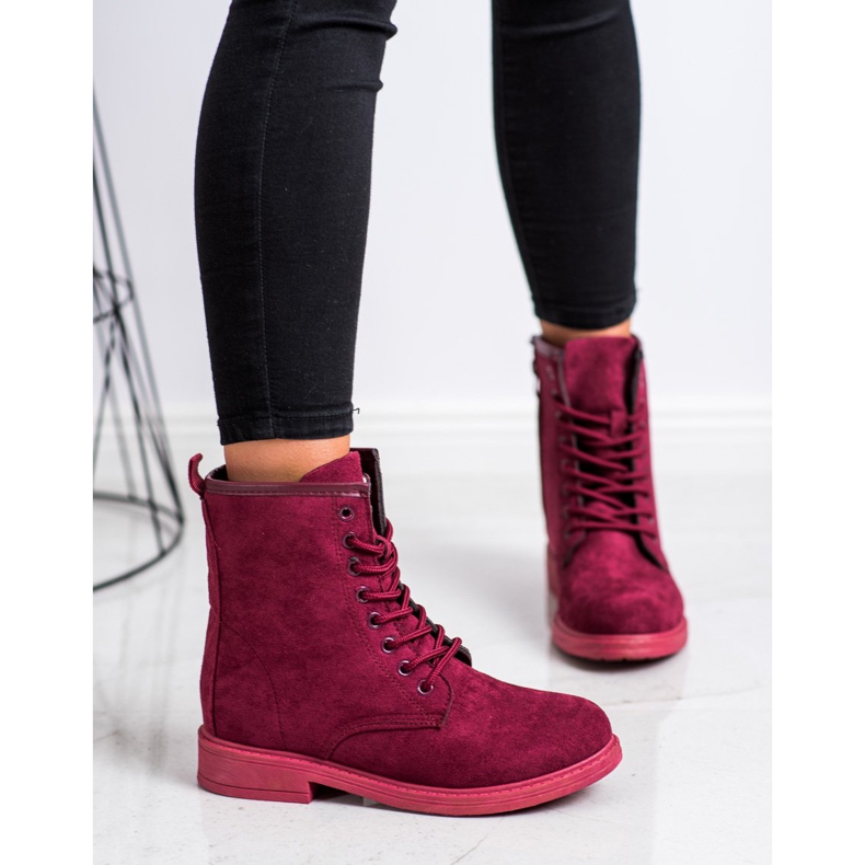 Emaks Caçadores de camurça vermelho rosa 1