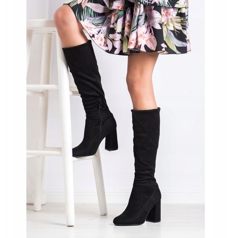 Sweet Shoes botas pretas estilosas preto 2
