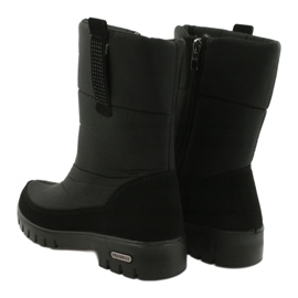Botas de neve de pele clara - progresso 20-09 pretas preto 3 Botas de neve de pele clara - progresso 20-09 pretas preto 3