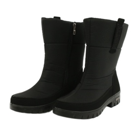 Botas de neve de pele clara - progresso 20-09 pretas preto 2 Botas de neve de pele clara - progresso 20-09 pretas preto 2