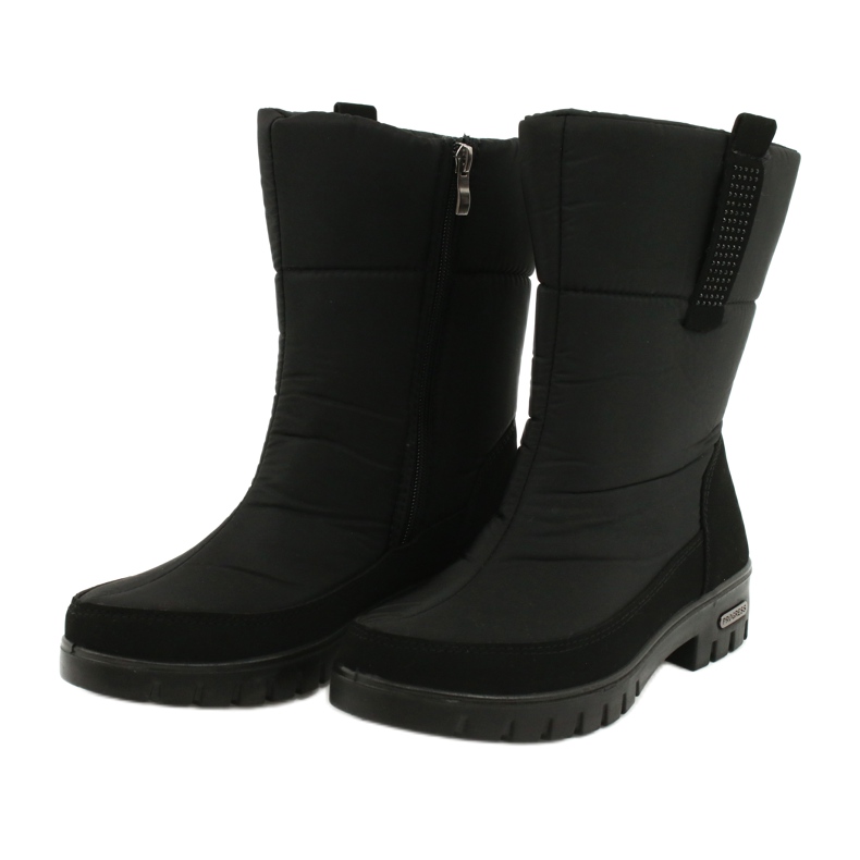 Botas de neve de pele clara - progresso 20-09 pretas preto 2 Botas de neve de pele clara - progresso 20-09 pretas preto 2