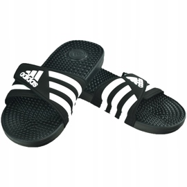 Chinelos masculinos pretos Adidas Adissage F35580 1