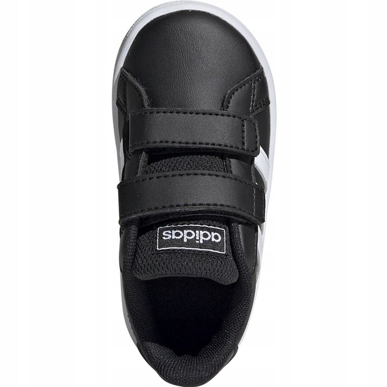 Sapatos infantis Adidas Grand Court I preto e branco EF0117 1