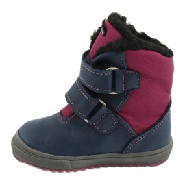 Botas botas com membrana TE-POR Mazurek 1351 M azul marinho rosa 1
