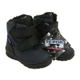 Botas botas com membrana Mazurek 1351 azul marinho preto 4