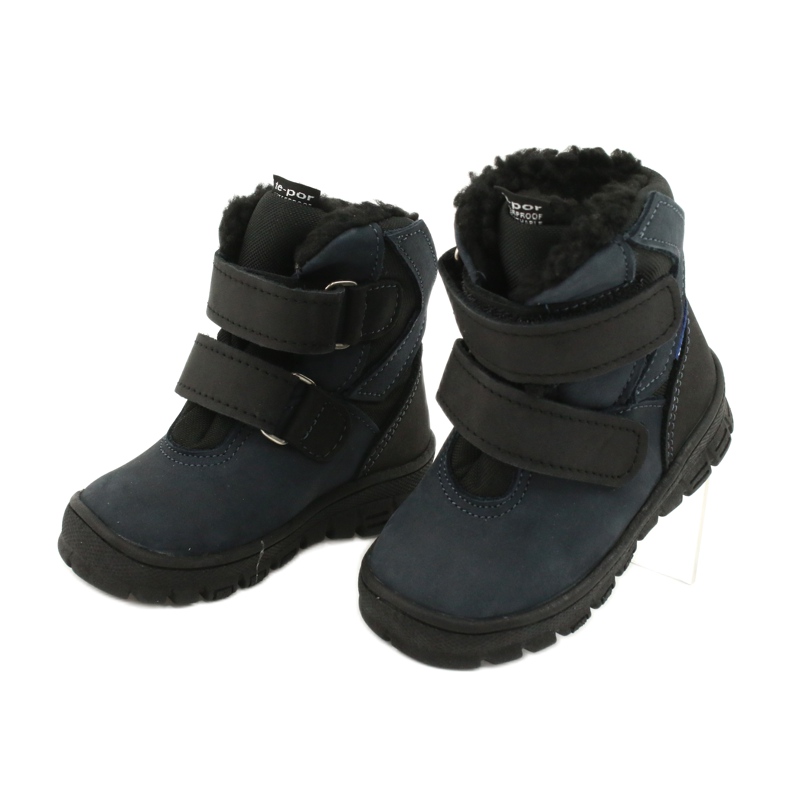 Botas botas com membrana Mazurek 1351 azul marinho preto azul-marinho 2
