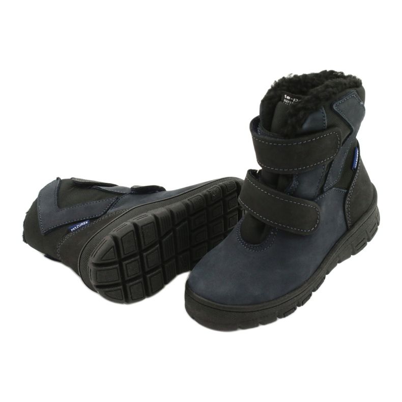 Botas com membrana Mazurek 1351 azul marinho preto 3