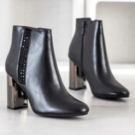 SDS Botas Pretas Com Cristais preto 2