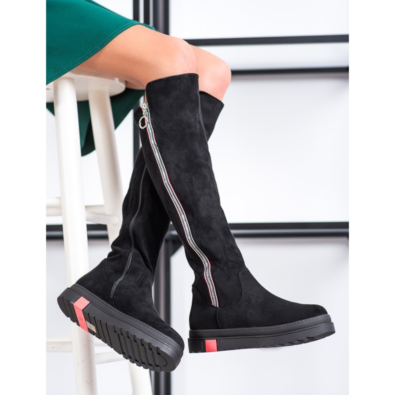 Seastar Botas acima do joelho preto 2
