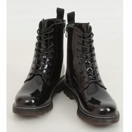 Jaquetas de martens lacadas pretas MS-1945 Preto 2