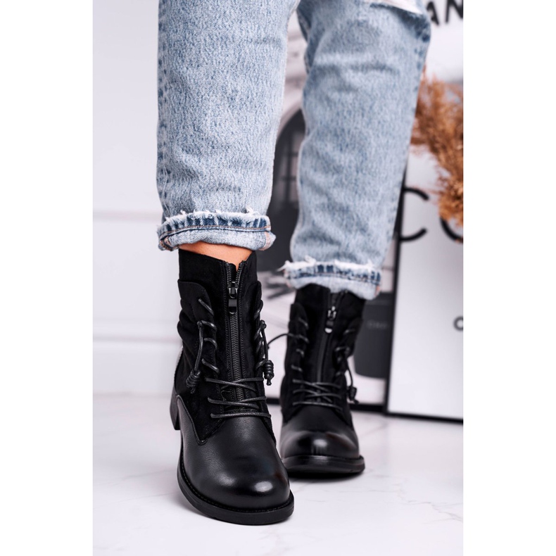 Botas de trabalhador feminino urso preto 2