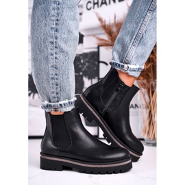 Botas pretas para mulheres. Botas Jodhpur, Stiletto pretas preto 1