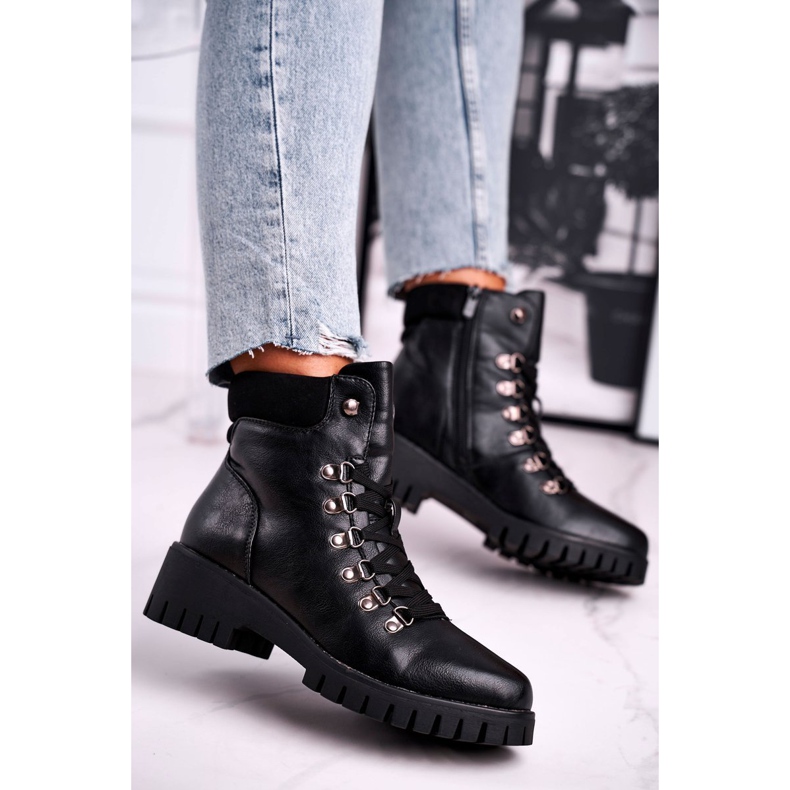 Botas de trabalhador femininas Black Endragon preto 1