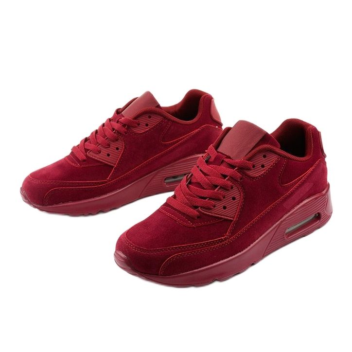 Tênis masculino vermelho esportivo 55109-2 1