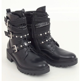 Botas pretas com tachas pretas NC1029 Pretas preto 1