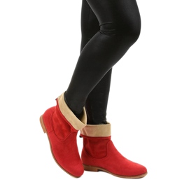 Botas de camurça vermelha Islevine vermelho 1 Botas de camurça vermelha Islevine vermelho 1