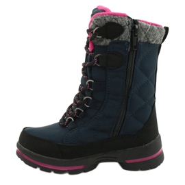 Botas de neve com membrana American Club SN15 / 20 marinho azul marinho rosa cinza 1