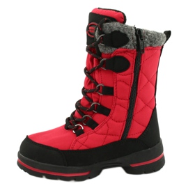 Botas de neve com membrana American Club SN15 / 20 vermelho preto cinza 1