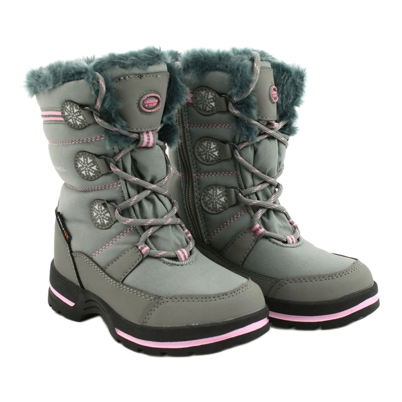 American Club Botas impermeáveis ​​americanas softhell SN13 / 20 cinza rosa 2