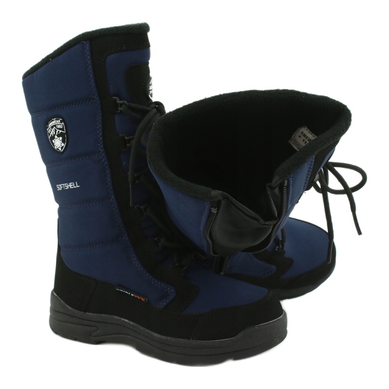 American Club Botas americanas softshell com membrana SN12 / 20 da marinha preto azul marinho 4