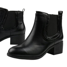 Botas pretas da Bluehill botas isoladas Jodhpur preto 1