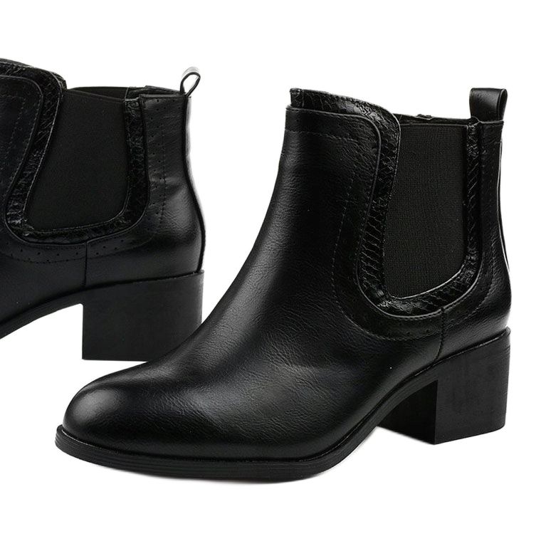 Botas pretas da Bluehill botas isoladas Jodhpur preto 1